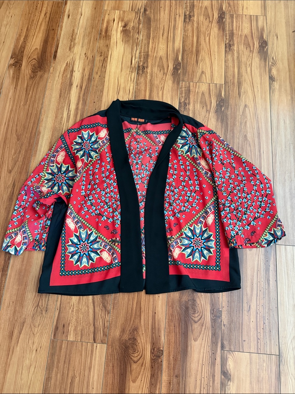 Red Bohemian Printed Shirt